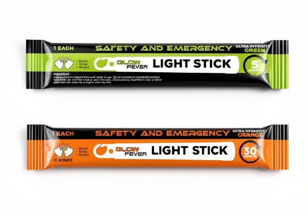 Partydragon Emergency Glow Sticks Orange 10PCS Survival Kit-1