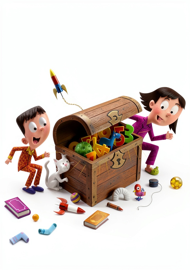 Bedtime Math Book 3 open on a tablet with a child reading