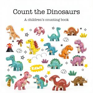 Kovach Design Dinosaur Counting Book for Kids Ages 2-6-0