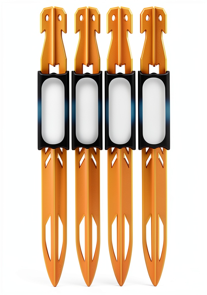 UCO StakeLight LED tent stake in use during a camping trip
