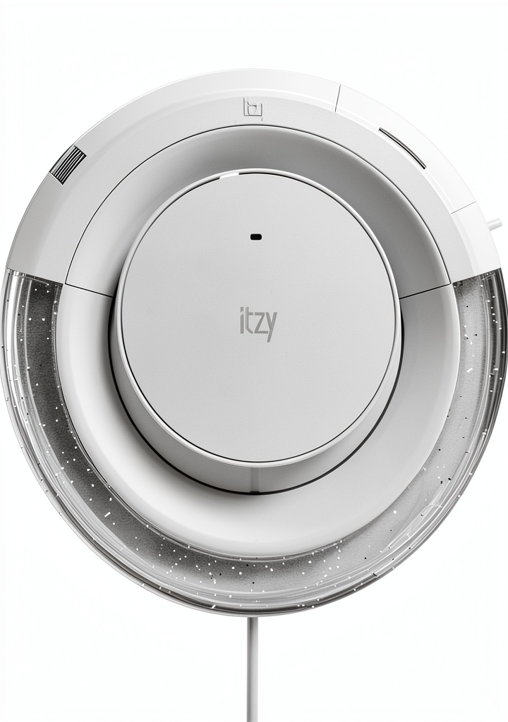 ITZY Light Ring displayed with cradle on a wall
