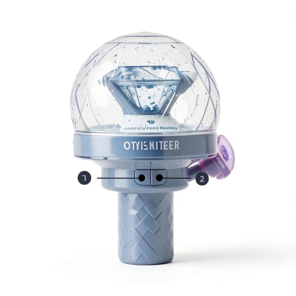 Dr Sayzer SEVENTEEN Lightstick Rose Quartz Serenity Colors-3