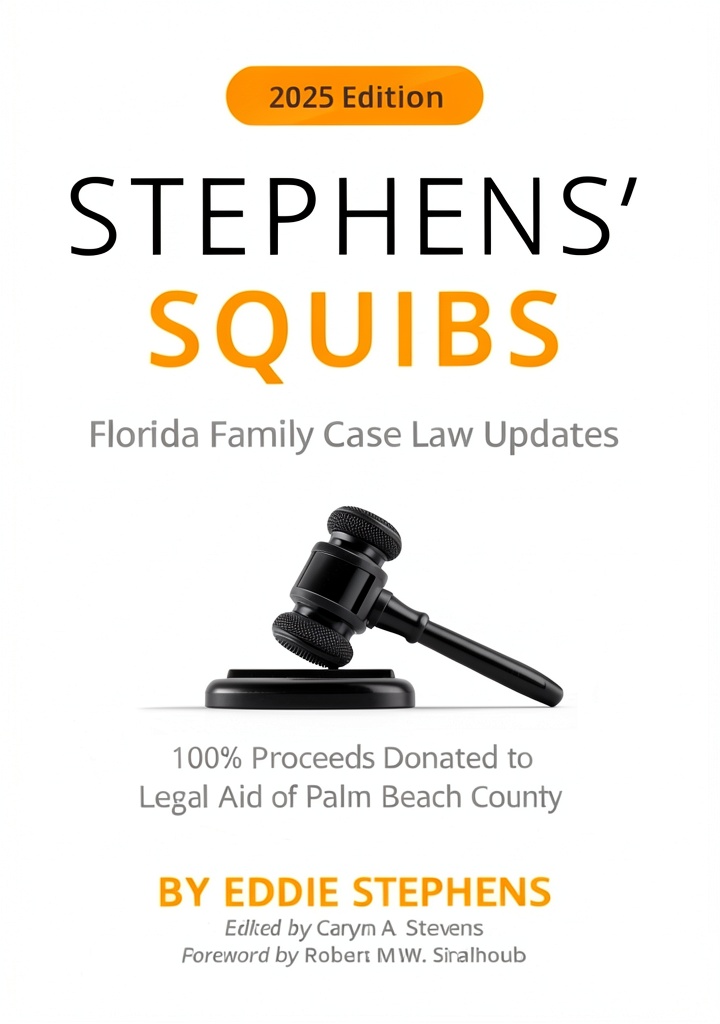 'Stephens Squibs Family Law Kindle edition on a tablet'