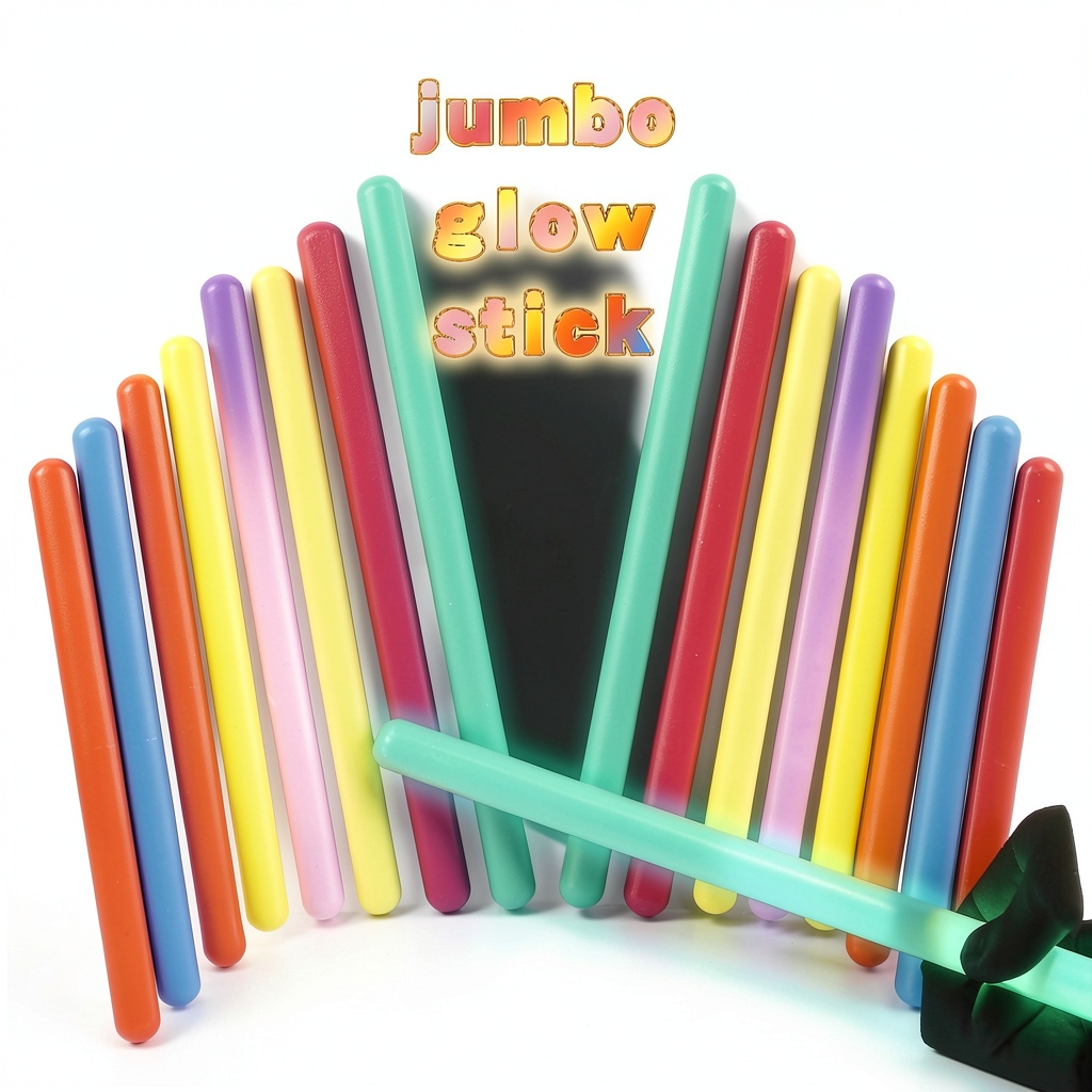 Fathi's giant glow sticks in various colors