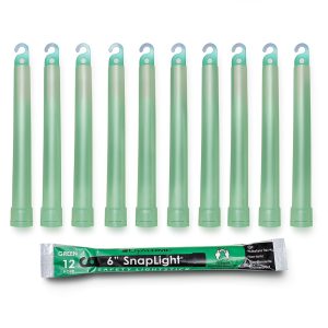 Cyalume Military Grade Glow Sticks 12-Hour Bulk Pack of 10 Green-0