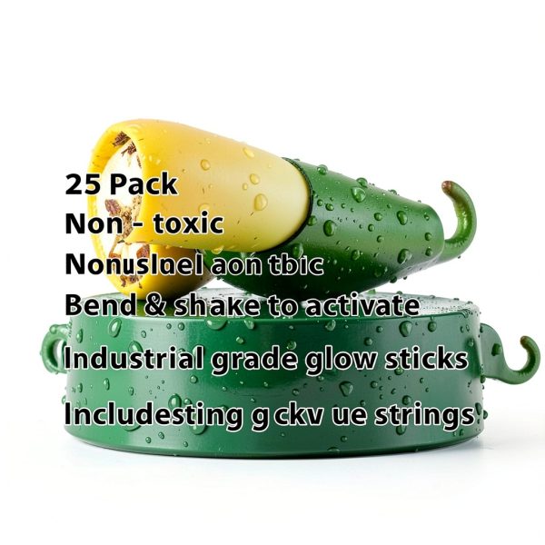Glow Sticks HSGUS 25 Pack Green Plastic Emergency Glow Sticks-5