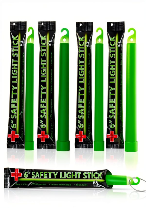Glow Sticks HSGUS 25 Pack Green Plastic Emergency Glow Sticks-0
