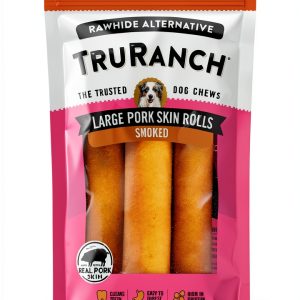 Rawhide Alternative Pork Skin Rolls M Pet Group Dog Chew All-Natural-0