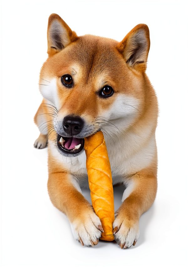Pet Factory Beefhide Roll Chicken Flavor 15 Count Thick Natural Chew-1