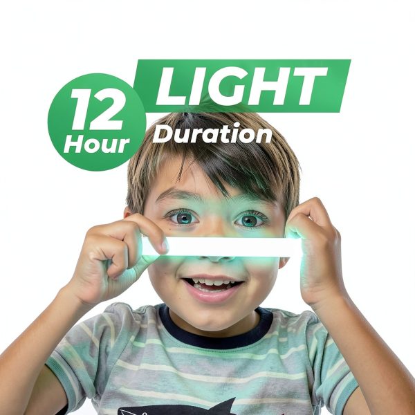 HSGUS Emergency Glow Sticks 32 Pack Ultra Bright Plastic Model 43-1