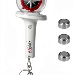 Pitsilat Stray Kids Light Stick Keychain Mini White Plastic Glow Stick-0