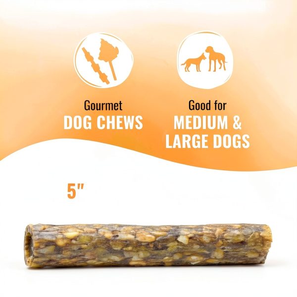 Good n Fun Triple Flavor Rolls Peanut Butter 8oz Rawhide Chew-3