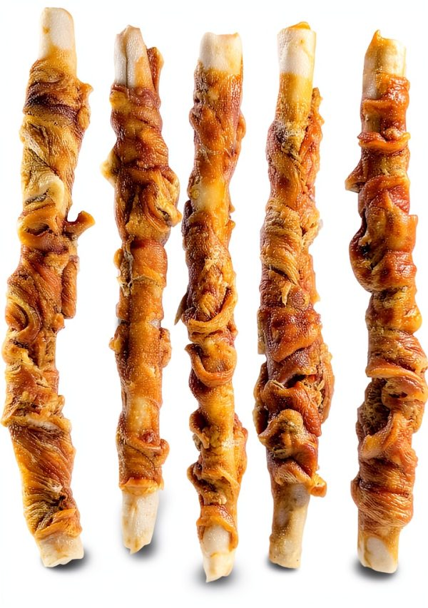 Butcher Shop Chicken and Rawhide Rolls Dog Treats 2 Pack 20 Rolls-0