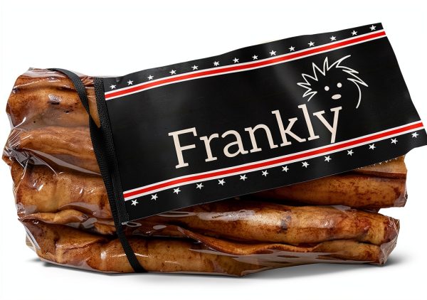 Frankly Chicken Flavor Beef Roll Wrap Chews | Small Chicken Wrapped Rawhide For Training Small & Large Dogs | 5-6 Inches Long Grain-Free Chicken Dog Chews | 100 percent Collagen (Pack Of 8)-1