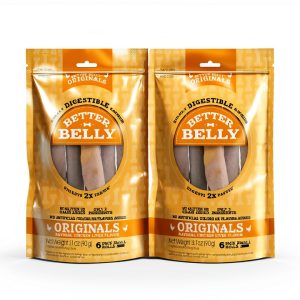 Better Belly Highly Digestible Rawhide Small Roll Chews, Treat Your Dog to a Chew with NO Artificial Colors or Flavors 6ct. 2pk-0