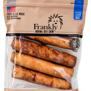 Frankly Chicken Flavor Beef Chew Retriever Rolls Beef Pack of 4-0