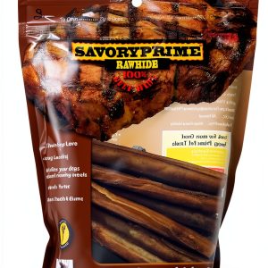 Savory Prime 25-Pack Pressed Roll, 5-Inch, Natural, All Breed Sizes (49600023)-0