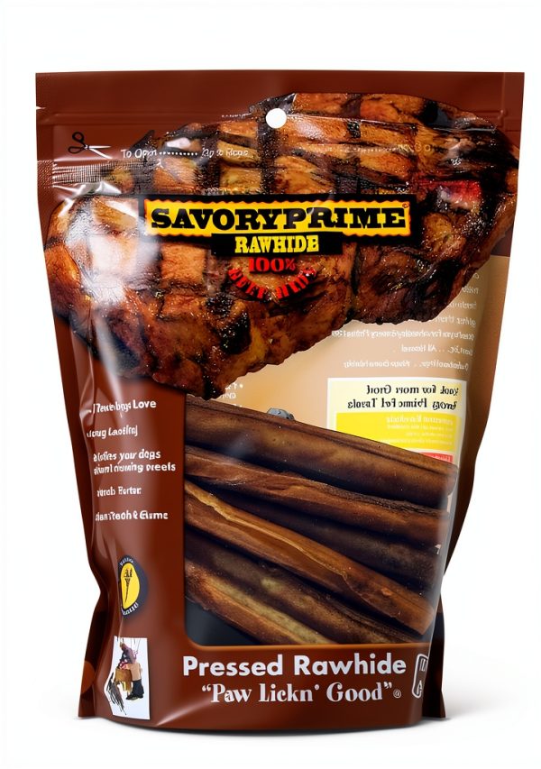 Savory Prime 25-Pack Pressed Roll, 5-Inch, Natural, All Breed Sizes (49600023)-0