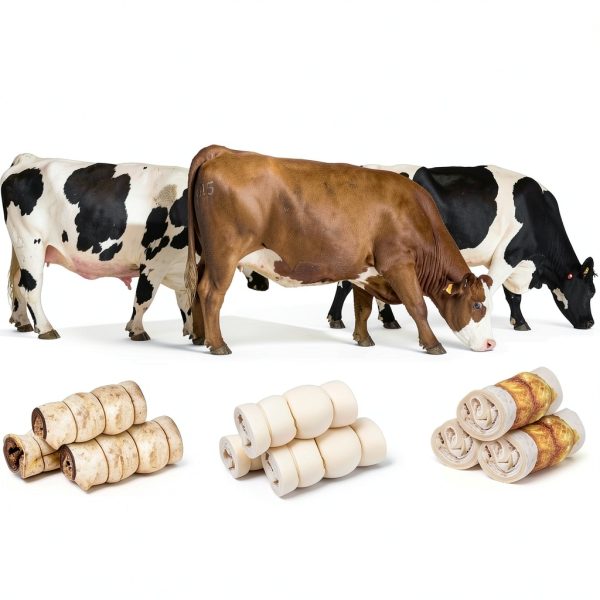 Premium Beef Cheek Rolls for Dogs 5-7" - (5-Pack) Long Lasting, Safe & Natural Rawhide Alternative Chews, Ideal for Large Dogs & Aggressive Chewers, Supports Dental Health & Digestion-6