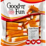 Good 'n' Fun Triple Flavor Mini Rolls 8oz Small Dog Rawhide Chews-0