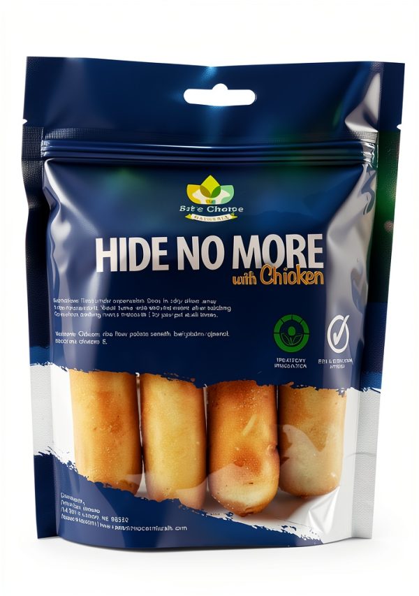 Pet’s Choice HideNoMore Chicken Chew Treats for Dogs 4‑5 Inch Roll-1