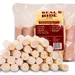 All Natural Dog Chew Treats Real Hide Rawhide Rolls Beef 16 Count-0