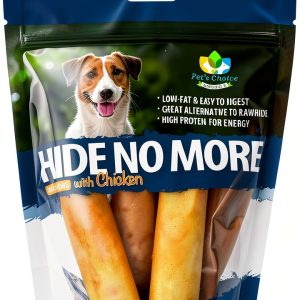 Pet’s Choice HideNoMore Chicken Chew Treats for Dogs 4‑5 Inch Roll-0