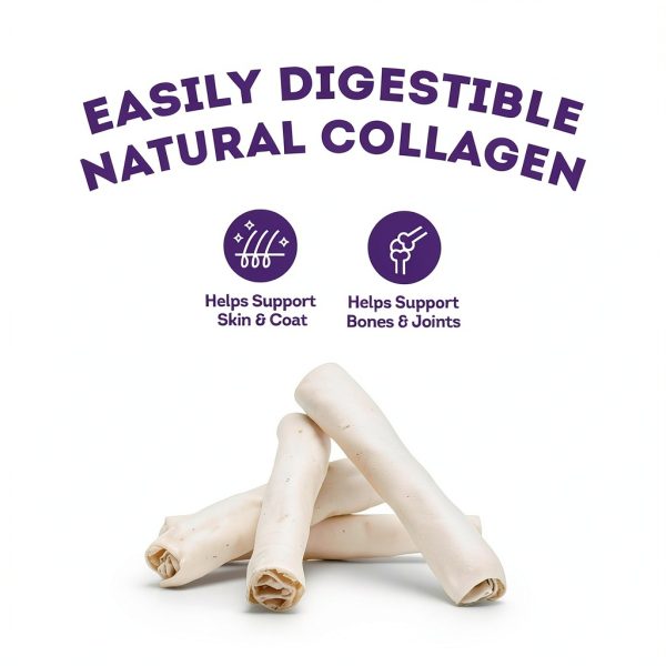 USA Collagen Rolls Treatly Treats 9-10 Inch Natural Flavor 4 Count-6