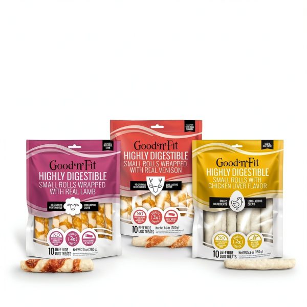 Good ‘n’ Fun Triple Flavor Chews for Dogs – Beef Hide Chicken Jerky-7