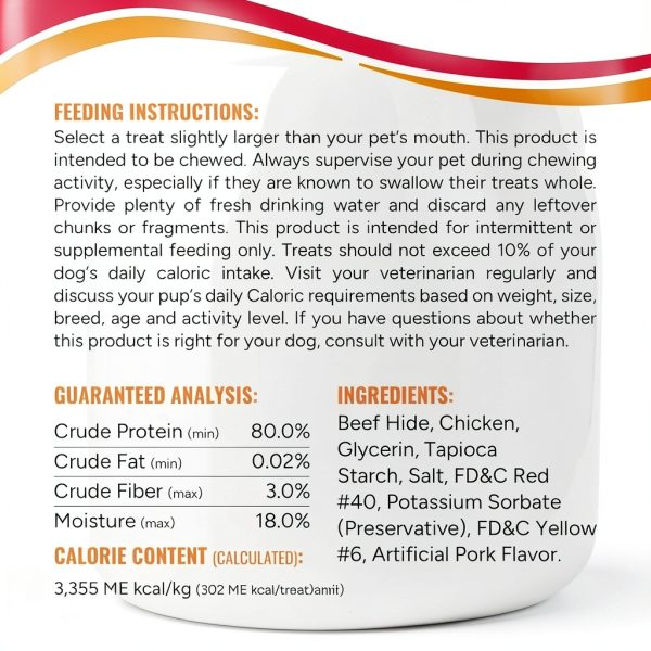 Good ‘n’ Fun Triple Flavor Chews for Dogs – Beef Hide Chicken Jerky-5