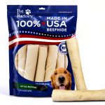 Pet Factory Beefhide Rolls 8 Inch Natural Flavor Chew Treats 15 Count-0